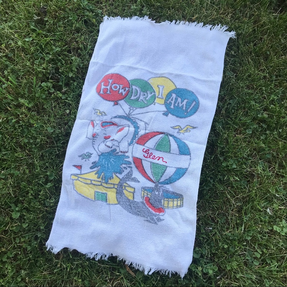 Vintage 1960s Towel